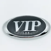 For VIP Logo Metal Car Sticker Fender Styling for Chevy Aveo BMW E53 Volkswagen Bora Cadillac Buick MG Metal Decal Emblem Badge