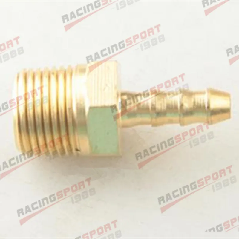 2PCS Barb To 3/8" Male NPT Pipe Thread 4mm Male Brass Hose