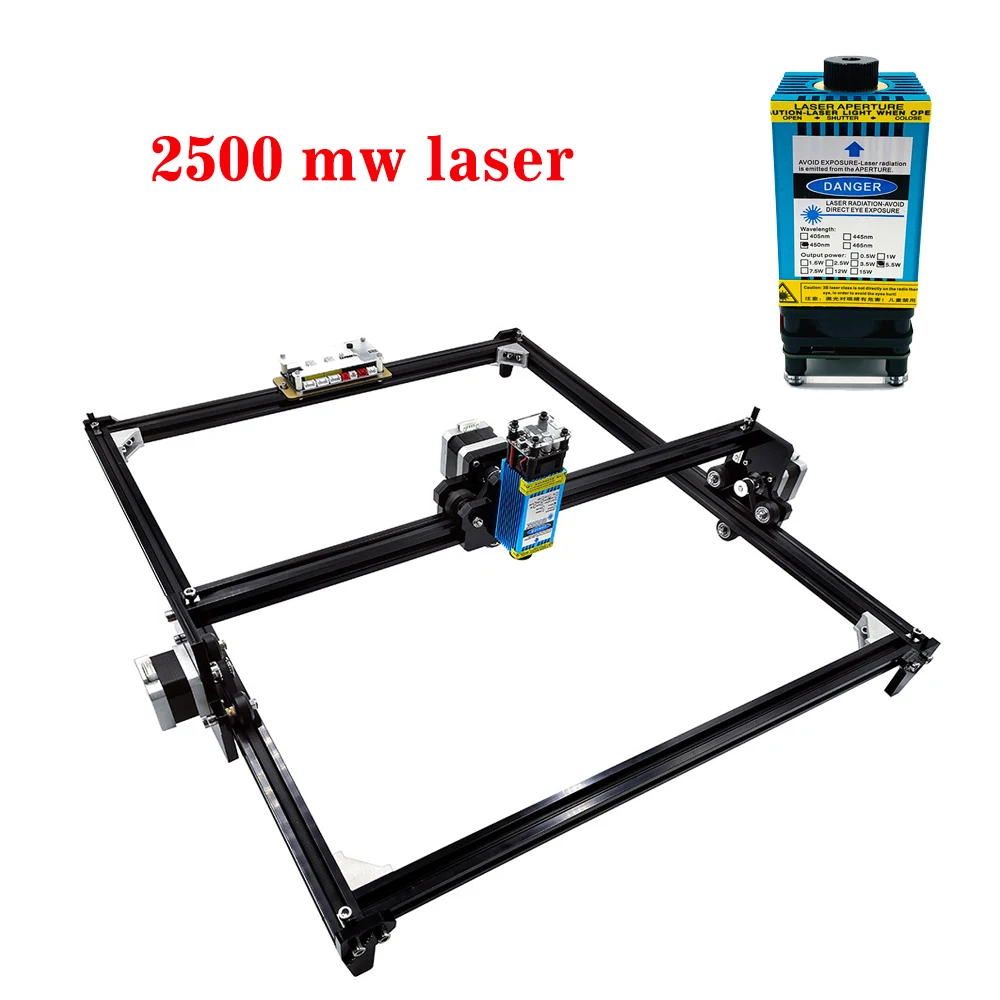 2500mw laser 40X50 см лазерный гравировальный станок 2 оси DIY мини лазерный гравер для резки дерева Настольный лазерный гравировальный принтер мощность 0,5 Вт-15 Вт - Цвет: 2500mw laser