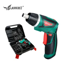 LANNERET 7,2 V литий-ионная аккумуляторная электрическая отвертка Бытовая перезаряжаемая поворотная ручка
