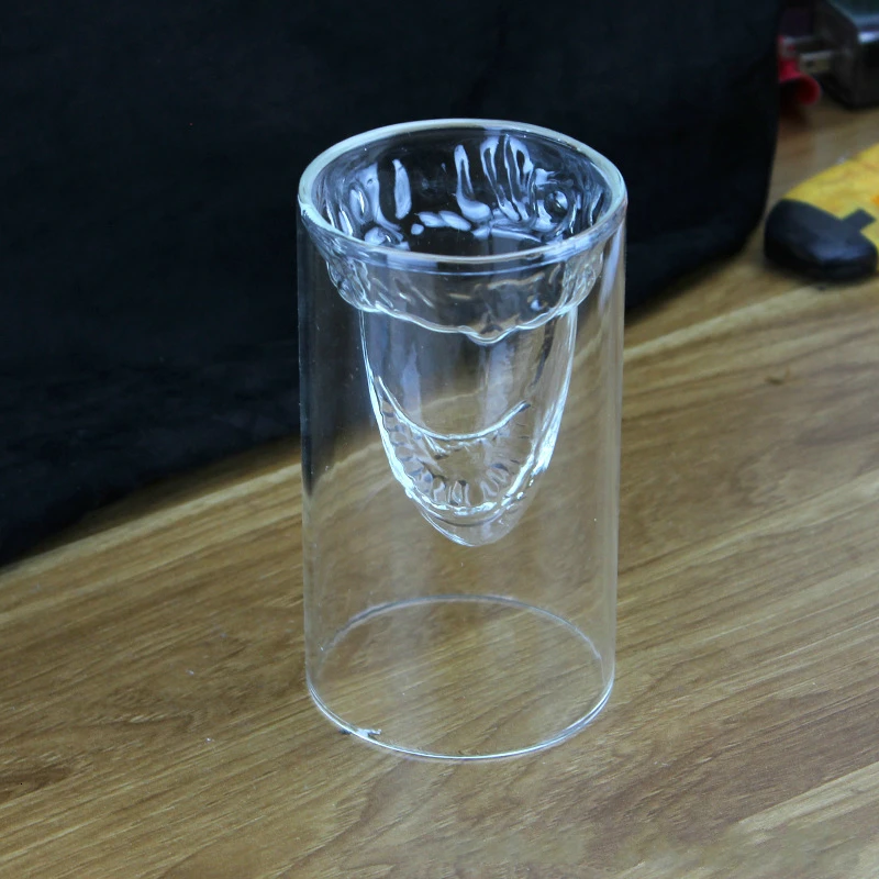 Оригинальное пивное стекло типа Акула с двойными стенками, Термостойкое прозрачное стекло, бокал для вина, Васо-бар, индивидуальная Коктейльная чашка