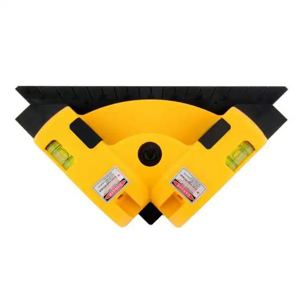 

90 Degree Level Hand-held Right Angle Meter 2-Line Infrared Spirit Level Ruler Casting Line Ground Meter