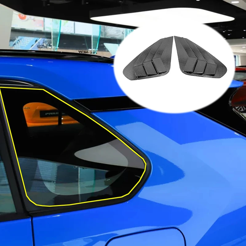Высокое качество ABS пластик для Toyota RAV4 задний треугольник окна жалюзи накладка наклейка автомобильные аксессуары Стайлинг 2 шт