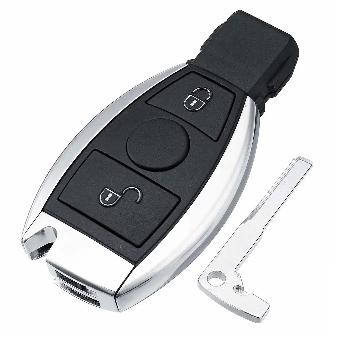2 button 2 3 4 кнопки Автомобильный Дистанционный смарт-брелок для Mercedes-Benz A E S G CLK SLK ML класс 2000-up Автомобильный клинок BGA чип аккумулятор 315 433 МГц - Цвет: 2 button