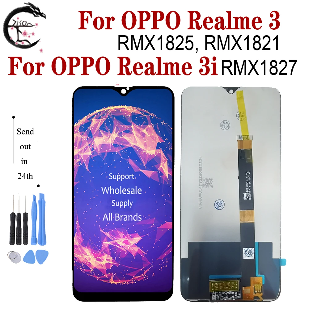 ЖК-дисплей 6,22 дюйма Realme 3 RMX1825 RMX1821, дисплей для OPPO Realme 3i, ЖК-дисплей RMX1827, сенсорный датчик, дигитайзер в сборе, дисплей Realme3