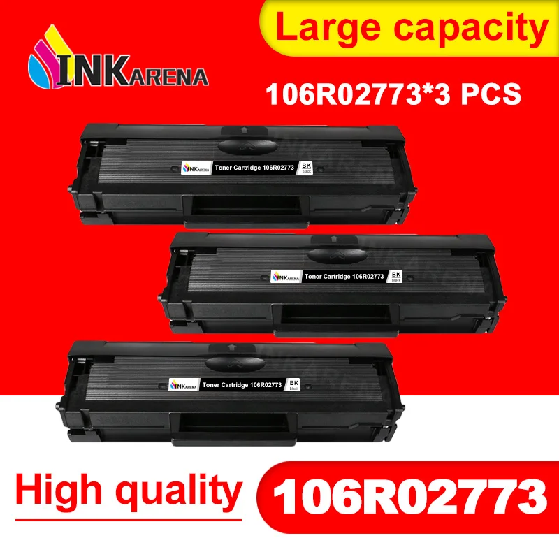 INKARENA 3 шт. тонер-картридж 106R02773 совместимый с Xerox Phaser 3020 Workcenter 3025 картридж для