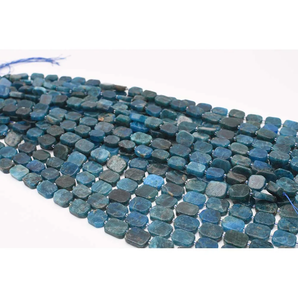 12x16mm AA Natural Smooth Apatite irregular rectangle shape Stone Beads For DIY necklace bracelet jewelry make 15 