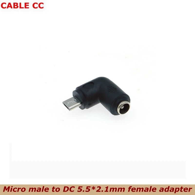 Лучшая цена DC 5 В 5*2 1 мм гнездовой разъем к Micro USB Штекерный Локоть питания