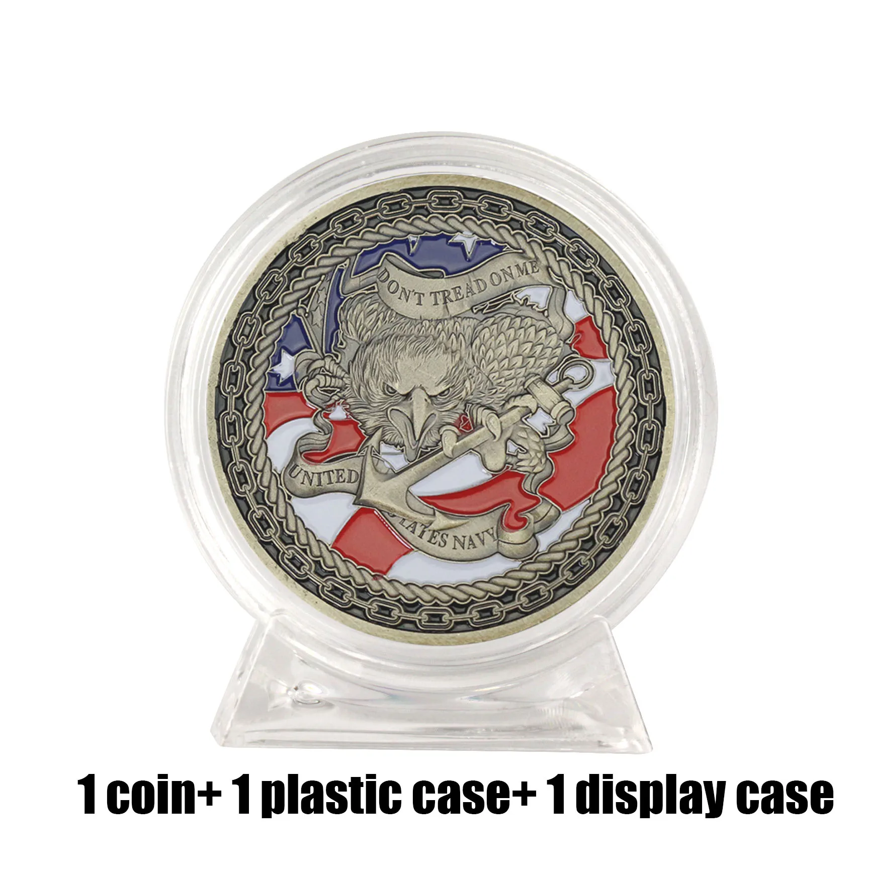 Navy Chiefs Souvenirs Don’t Step on Me Collectibles Honor Coins Collection Copper-Plated Commemorative Coins Collection Commemorative Coins-Best Gift U.S