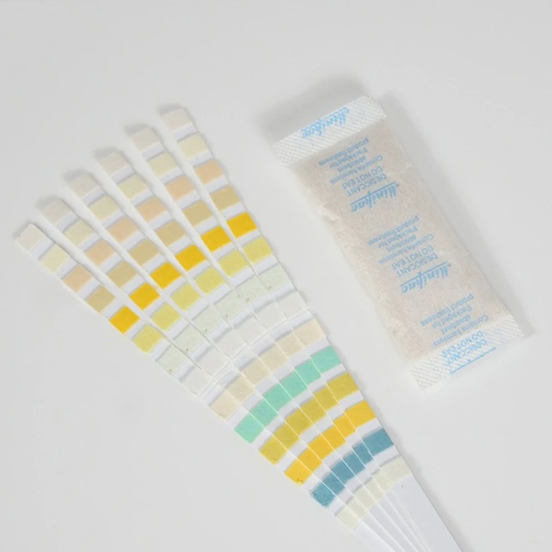 URS-14 100strips Urinalysis Reagent Test Paper 14 Parameters Urine Test Strips Leukocytes, Nitrite, Urobilinogen, Protein, pH