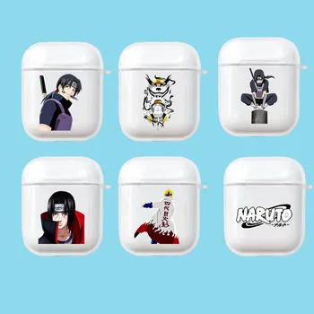 

japan Sasuke Naruto Kurama Hokage Uchiha Itachi Sakura Kakashi for Aipods 1 2 Transparent silicone Blutooth Earphone case box