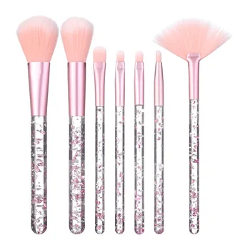 

7Pcs Brushes Set Pink Blue Beauty Make Up Brushes Sets Soft Fiber Hair Foundation Powder Makeup Tool Blush Face Cosmetic Tools