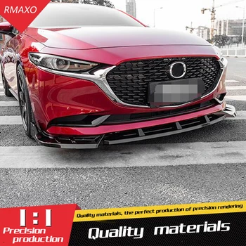 

For Mazda 3 Axela Body kit spoiler 2020-2021 Axela 3dgs ABS Rear lip rear spoiler front Bumper Diffuser Bumpers Protector