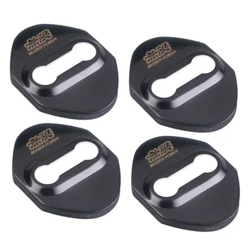 

4Pcs Stainless Steel Mugen Power Car Door Lock Striker Cover Protector Anti-Rust Cover
