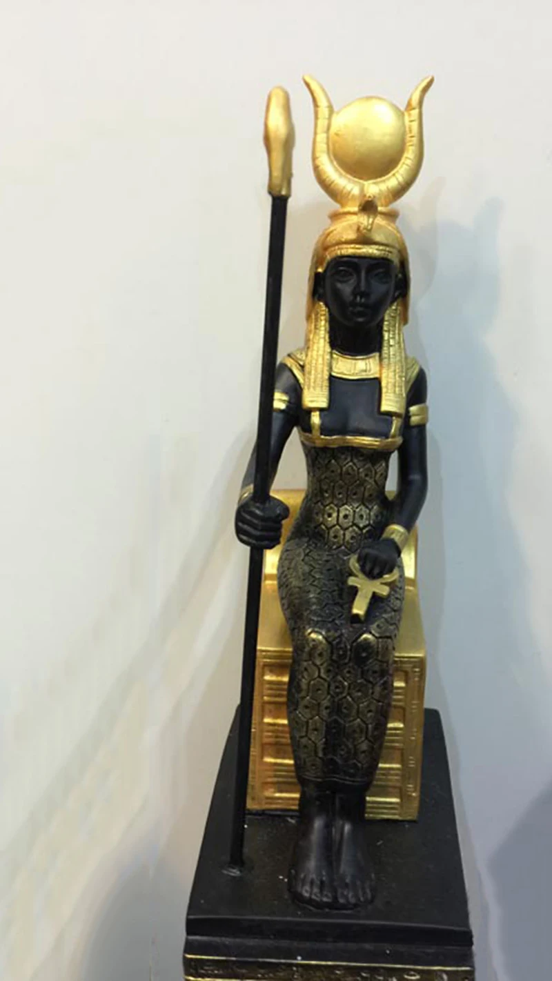 Египетские боги красоты египетская статуя для декора сидя Isis (Auset) Osiris (Usiris) Mut Bennu