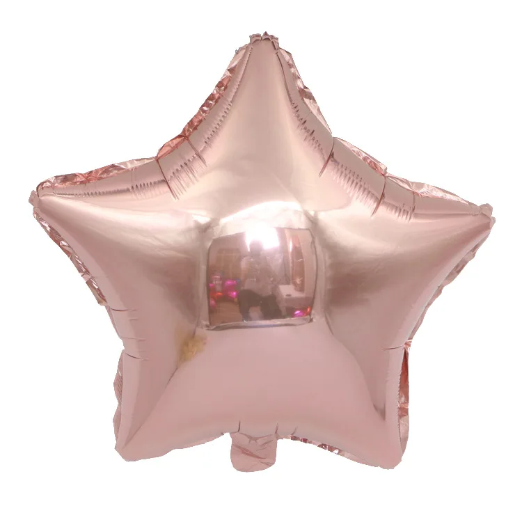 rose gold stars 5 шт./лот, 18 дюймов вышивка «звёздочки» или «бриллианты» Форма Алюминий Фольга шарики, День подарков будущей матери девушка одежда для свадьбы, дня рождения украшения Дети Globos/воздушные шары - Цвет: rose gold stars