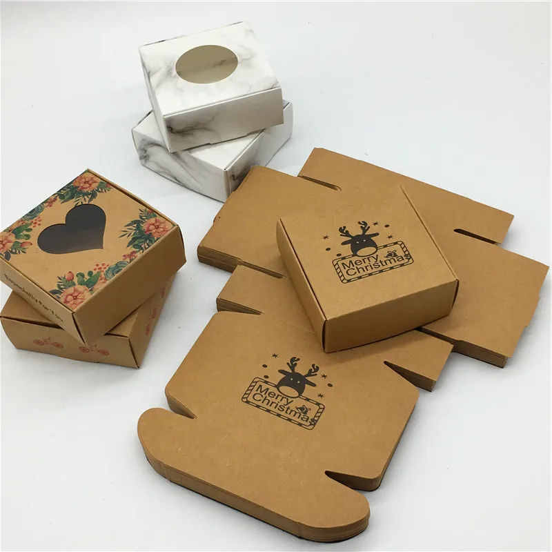 200pieces/lot Handmade Soap Business Card Jewelry Packaging Kraft Paper Box  Birthday Party Favor Small Gifts Packing Storage Box - Gift Boxes & Bags -  AliExpress