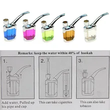 1 штук, искусственный бриллиант из смолы двойного назначения модель фильтра воды в виде курительной трубки, сигарета с табаком держатель для сигары мини-кальян курение кальяна труб