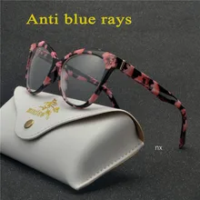 MINCL, новинка, анти-синяя Металлическая оправа, очки для чтения, женские модные прогрессивные очки для дальнозоркости с несколькими фокусами+ 1,0 до+ 4,0 NX