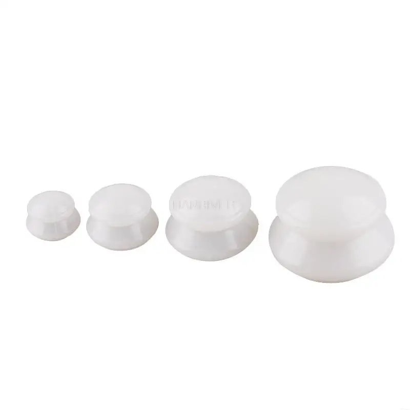 HANRIVER new FDA material silicone cupping household high transparent LFGB vacuum cupping four-piece set 4