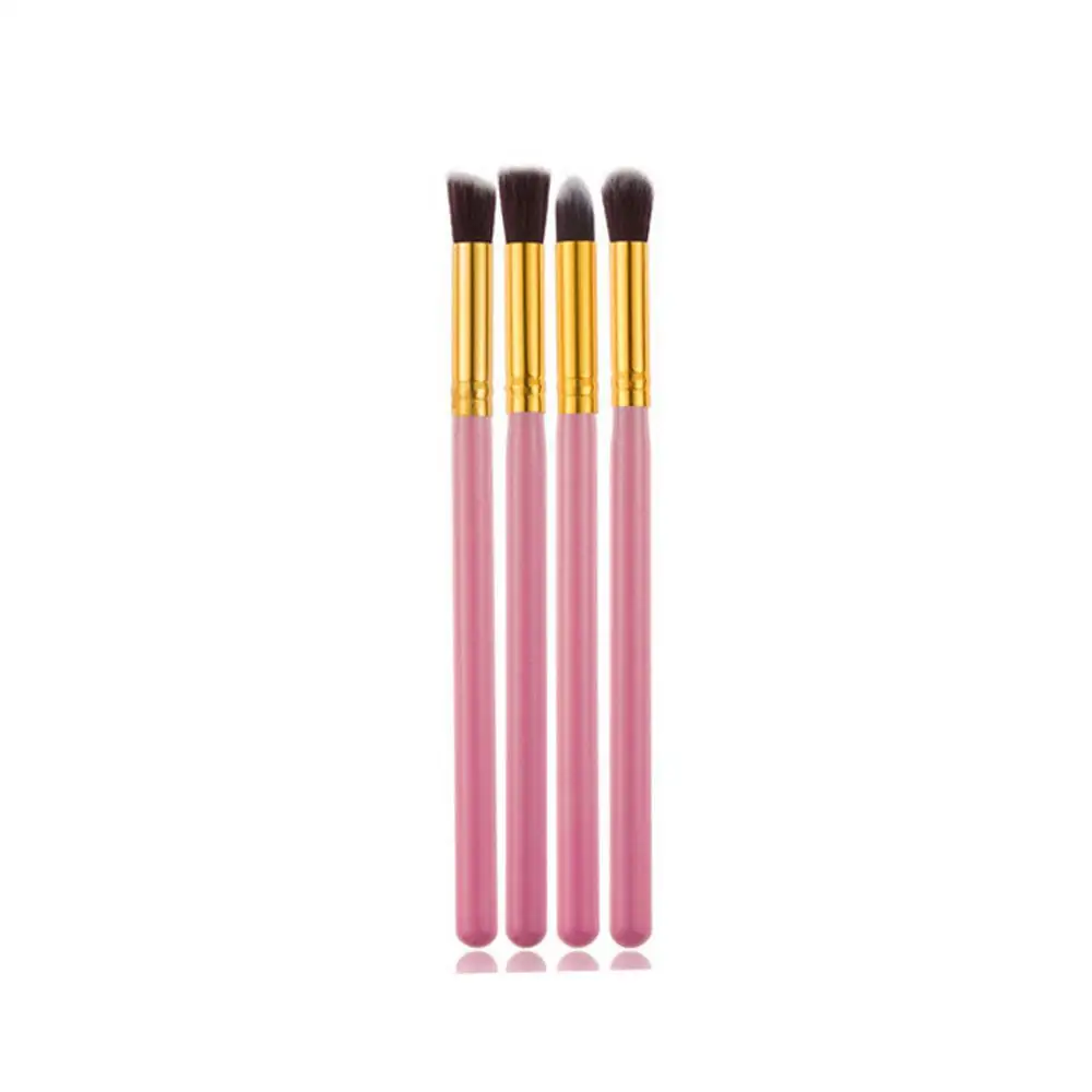 

4pcs/set Eyeshadow Makeup Brushes Set Wooden Handle Eye Lid Lip Face Foundation Powder Fiber Hair Cosmetic Tools A38
