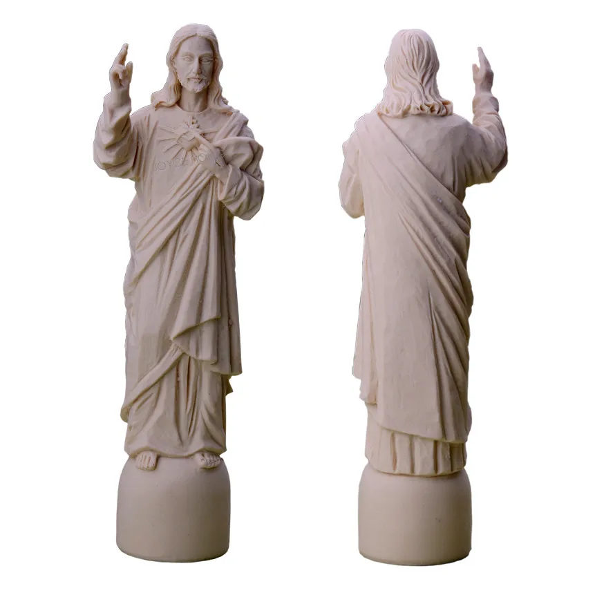 Смола Madonna благословил Сент-Статуя Девы Марии фигура Иисуса Христа настольная Статуэтка женщины