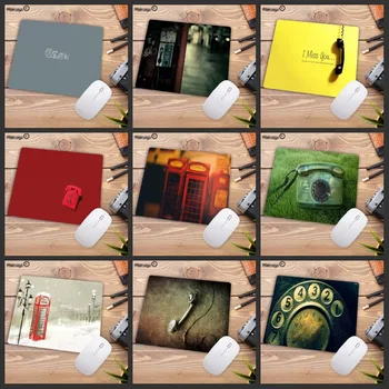 

Mairuig Newly Designed Fashion Telephone Booth Non-slip MousePad Gaming Keyboard Mouse Pad Size Is 180x220x2cm Mouse Mat