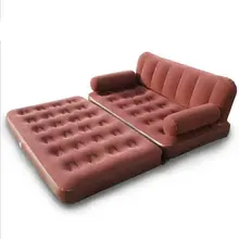 Аутентичное вино красное Флокирование два в одном надувной диван Флокирование ленивый воздух подушка диван-кровать
