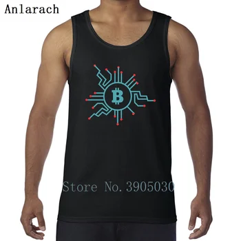 

Bitcoin Cryptocurrency Vests Great Plus Size Slim Singlets Tank Top Men Family Summer Designer Singlet Cute