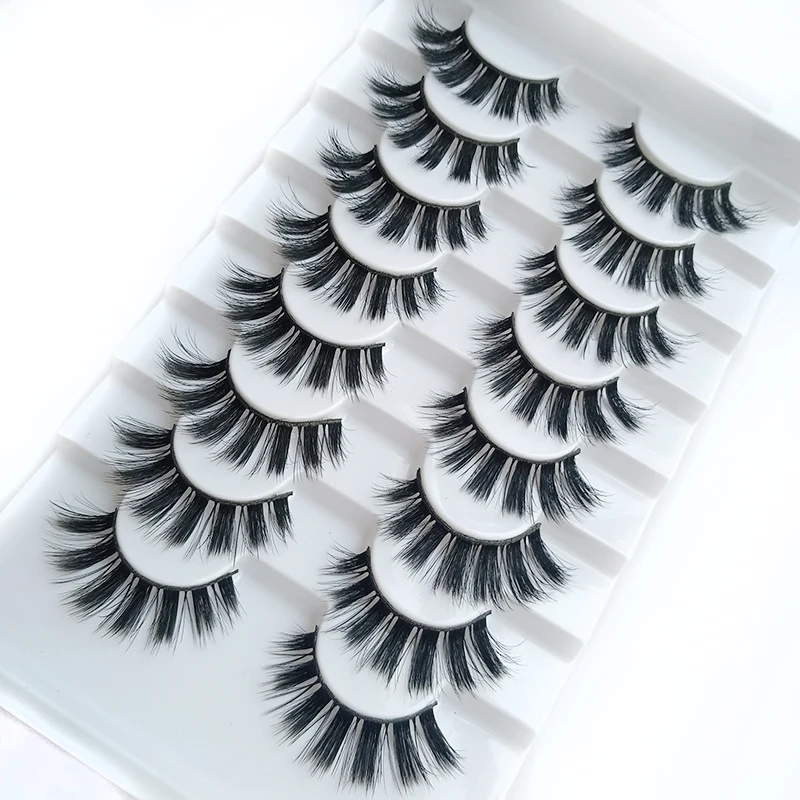 3D из меха норки накладные ресницы макияж тонкими Faux Cils ручной работы натуральных