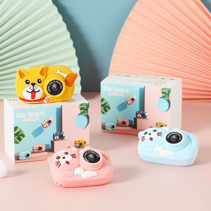Детская мультяшная игрушечная камера s животные кошки собаки стильная кавайная