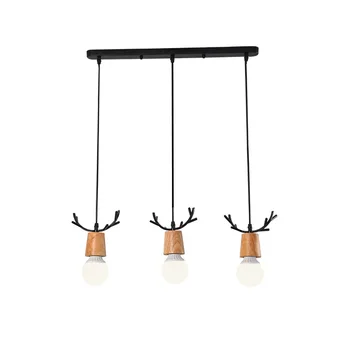 

Nordic Individual Chandelier Restaurant Lighting Creative Simple Log Dining Room Lighting Table Chandelier Dining Room Lighting