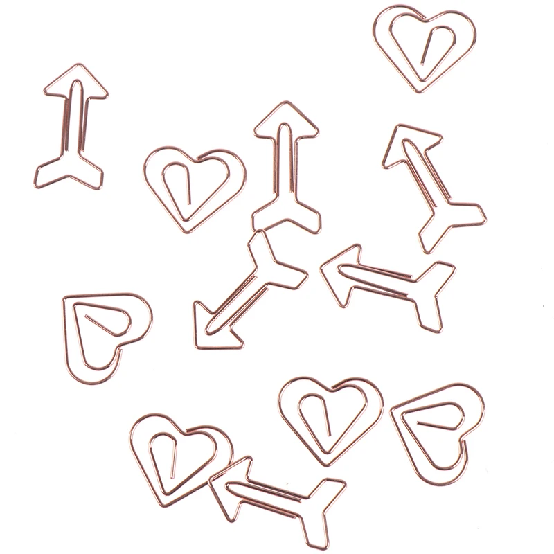 

12pcs/lot Metal Clips Cartoon Shape Paper Clips Color Mini Clips