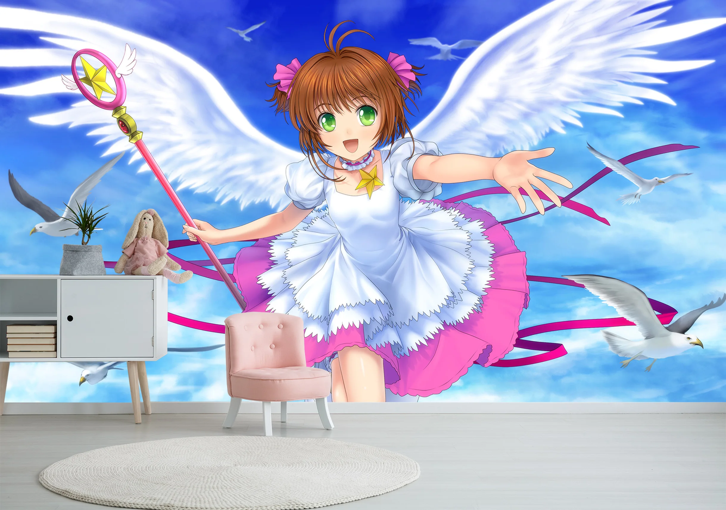[Самоклеющиеся] 3D Cardcaptor Sakura 1228 Япония Аниме настенная бумага настенная печать настенные наклейки