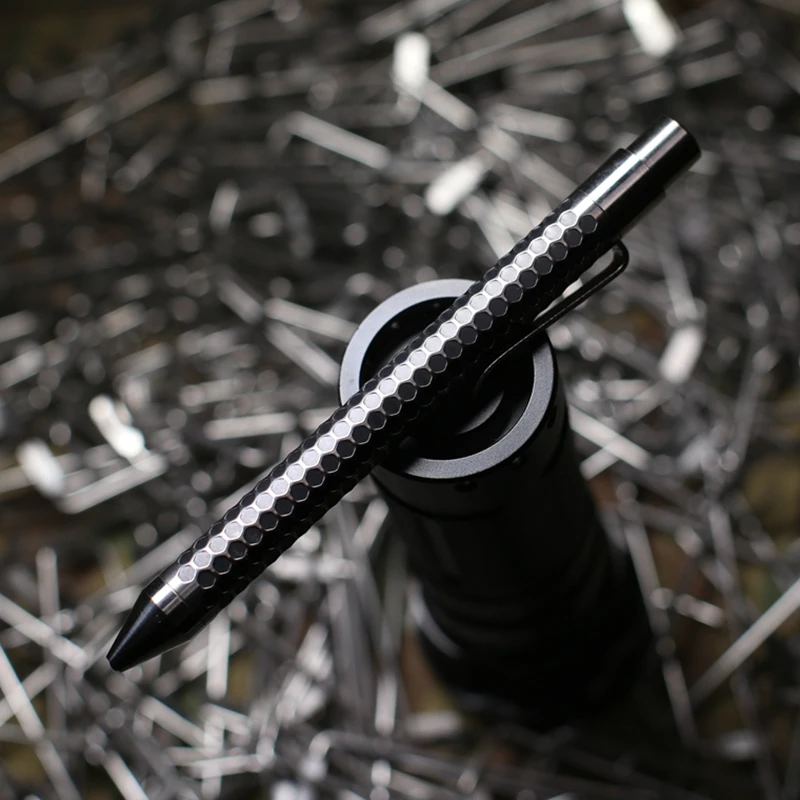 

Handmade TC4 Titanium Alloy Solid Portble Metal Gel Pen Tactical Mechanical Pen EDC As Creative Gift OUTDOOR