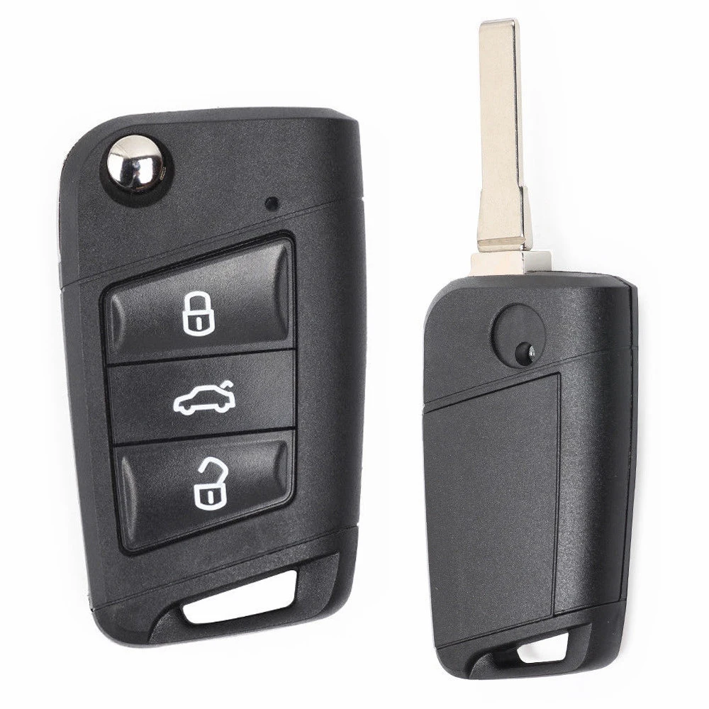 KEYECU MQB система Keyless-Go 315 МГц или 434 МГц ID48 умный дистанционный ключ 3 кнопки для Volkswagen Golf 7, Tiguan- 5G0 959 753