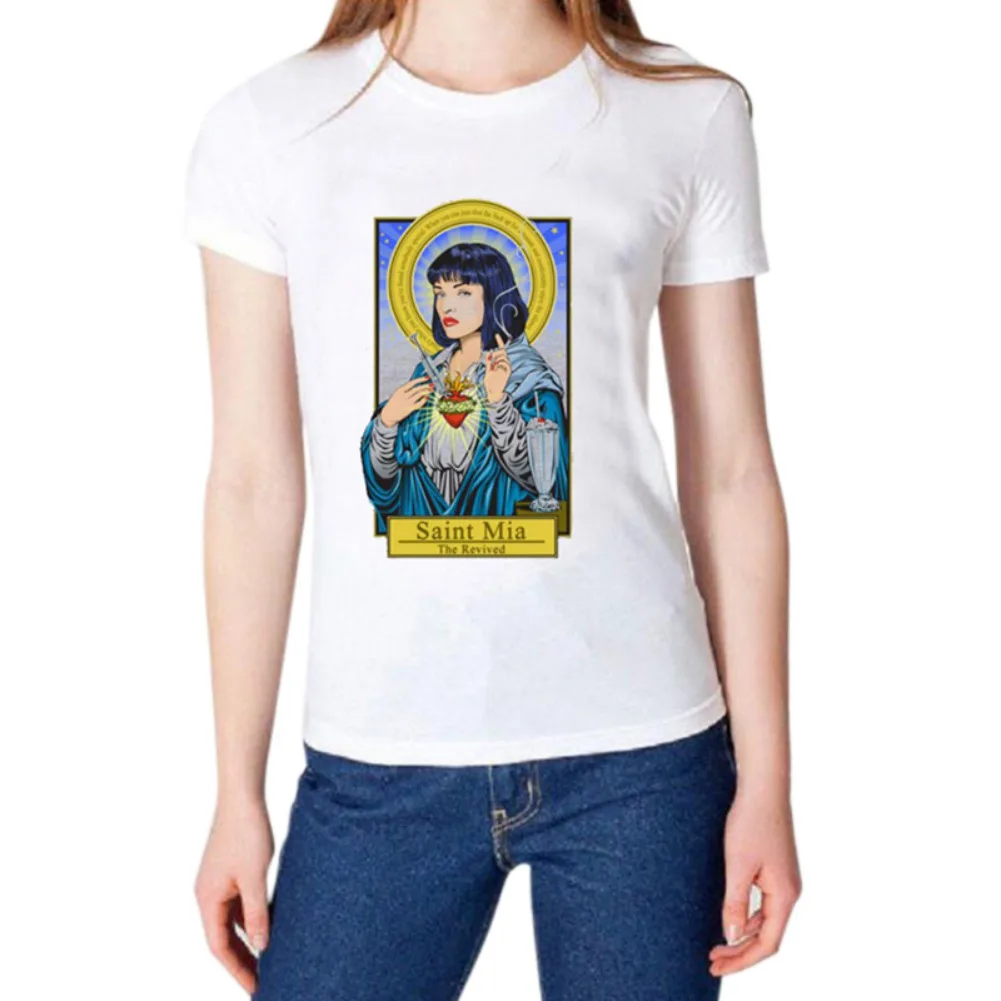 KTshirt Новая женская летняя футболка с круглым вырезом качественная хлопковая футболка Женская Harajuku женские футболки с коротким рукавом