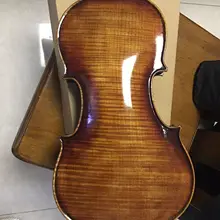 Одноплатный натуральный зернистый коричневый цельная деревянная скрипка 4/4 ручная работа Клен деревянная скрипка высокого качества Профессиональная музыкальная игра