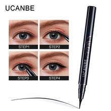 UCANBE чернил классная черная жидкая подводка для глаз карандаш пигментный макияж быстросохнущая Водонепроницаемая долговечная не выцветающая подводка для глаз