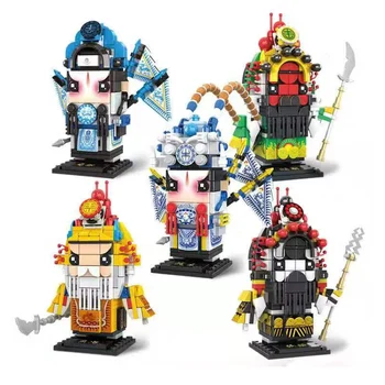 

2020 new arrive Chinese New Year'S Eve Dinner Romance of The Three Kingdoms Brickheadz Building Blocks Bricks Kids Toys