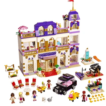 

1676Pcs Heartlake Grand Hotel Friends Building Blocks Bricks Compatible Lepining Girls Birthday Gift Toys for Children 41101