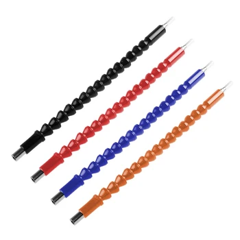 

4 Pcs Flexible Drill Bit Extension, Screwdriver Soft Shafts, 11.6 Inch, Universal Drill Connection