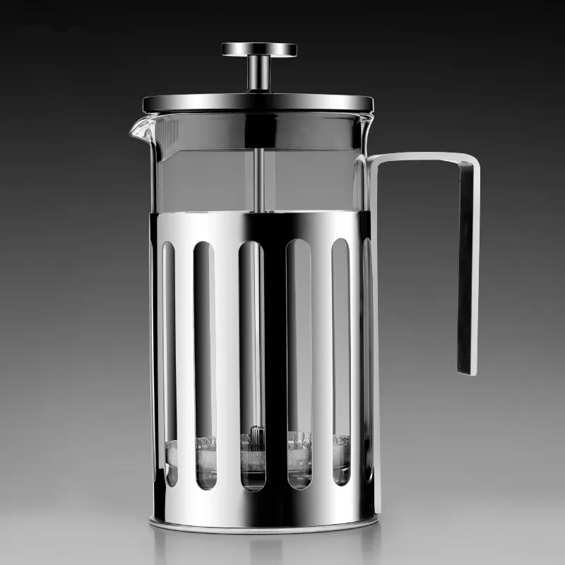 

Filter pressure teapot tea maker 304 stainless steel high temperature resistant glass coffee pot method pressure pot