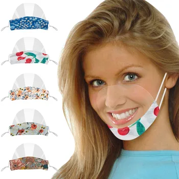 

plastic mask mini transparent mask women men anti-dust reusable face shield