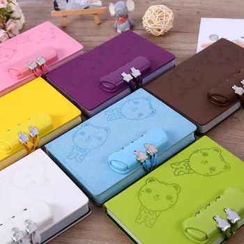 

A3Originality Password Bring Lock Diary Children Lovely Notebook Boy Girl Notepad Pupil Gift planner