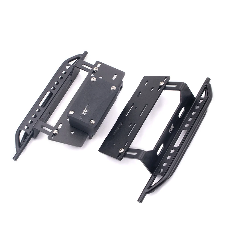 

KYX Racing Metal Side Step Running Boards Foot-Plate w/Receiver Box for RC Crawler Car Axial SCX10 II 90046 313mm Cherokee Body