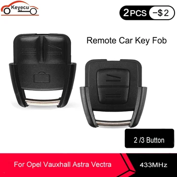 

KEYECU 10 pcs/lot 433.92MHz 3 Button G*M#:24424728 2 Button GM#: 24424723 Remote Key Fob for Opel Vauxhall Astra Zafira Vectra