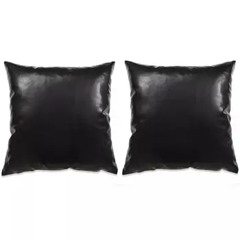 

Vidaxl Kissen-set 2 STK. Pu 45x45 cm Schwarz