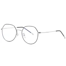 Повседневный Дикий плоский светильник, анти-яркие компьютерные очки, круглые простые модные компьютерные очки, новые классические ретро металлические очки