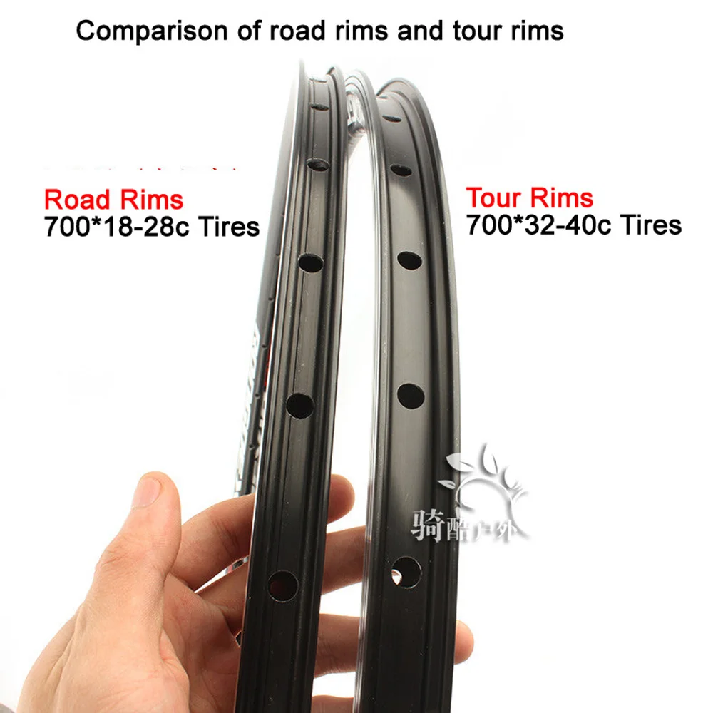 700C Road Bike Rims 20 24 28 32 36H Bicycle Clincher Rim Carreteras Circle Aro Cerchioni Velgen Jantes Felge